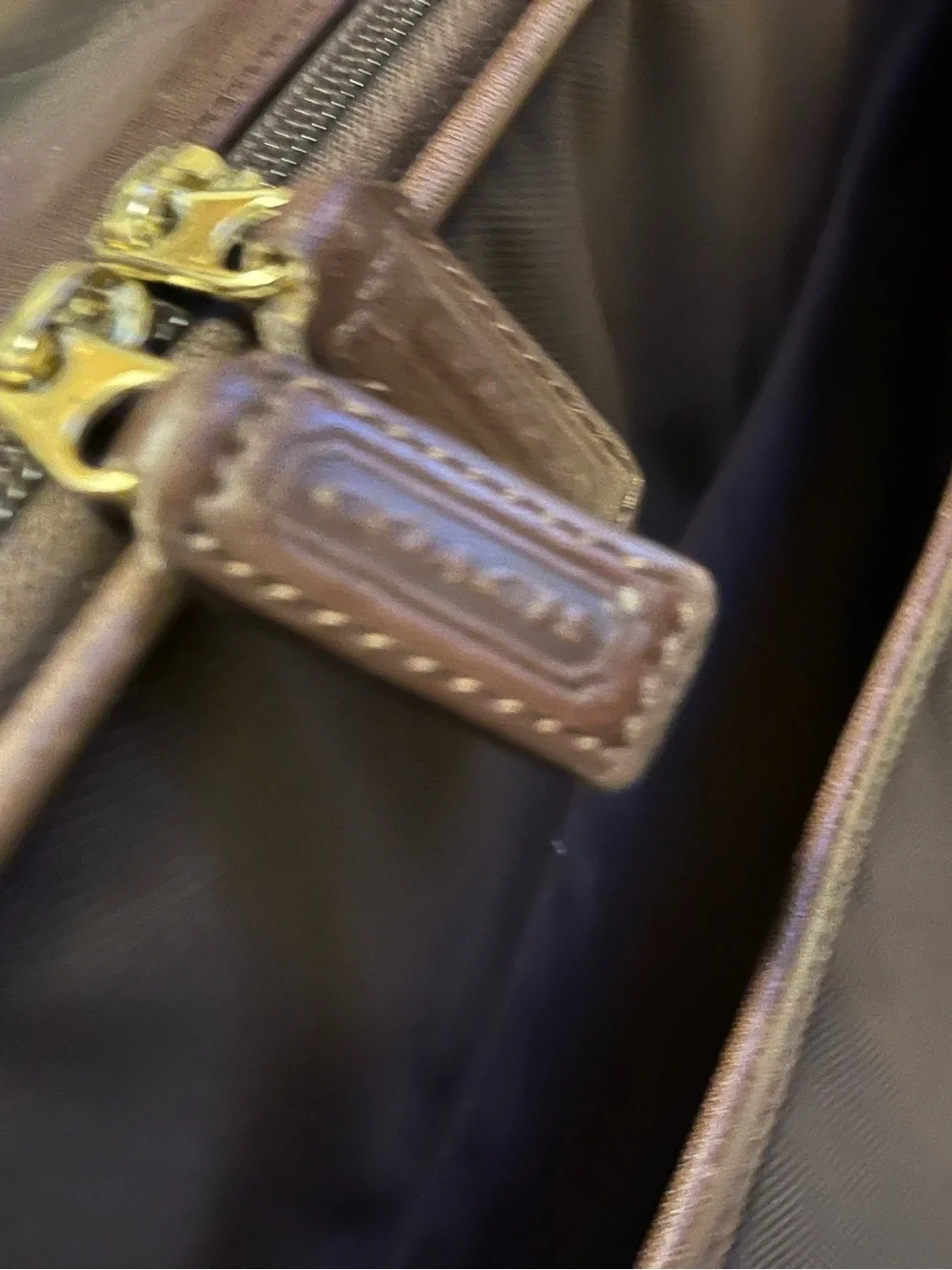 Coach Vintage Mahogany Travel Twill Case